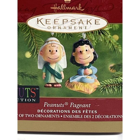 New VTG 2001 Hallmark Keepsake PEANUTS PAGEANT Nativity Scene Ornament SEE ALL - Picture 9 of 16